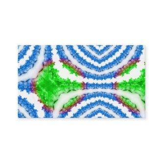 Blue Tie Dye Crystal Geode Digital Print Pattern
