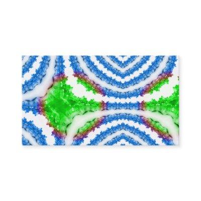 Blue Tie Dye Crystal Geode Digital Print Pattern