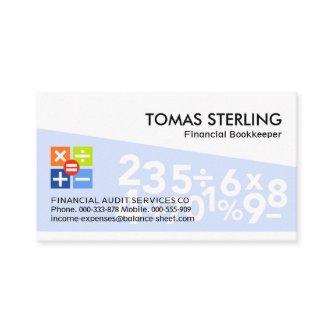 Blue Trapezium Floating Math Numbers
