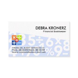 Blue Trapezium Math Numbers Bookkeeper