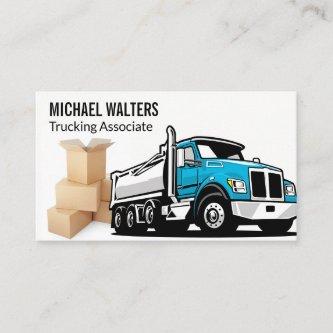 Blue Truck Illustration | Boxes