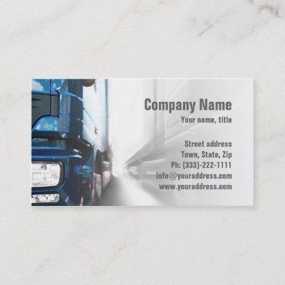 Blue Truck - Transportation & Logistics  Card