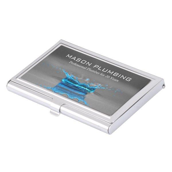 Blue Water Drop Splash - Plumbing  Case