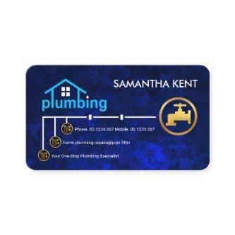 Blue Water Pipe Line Plumbing