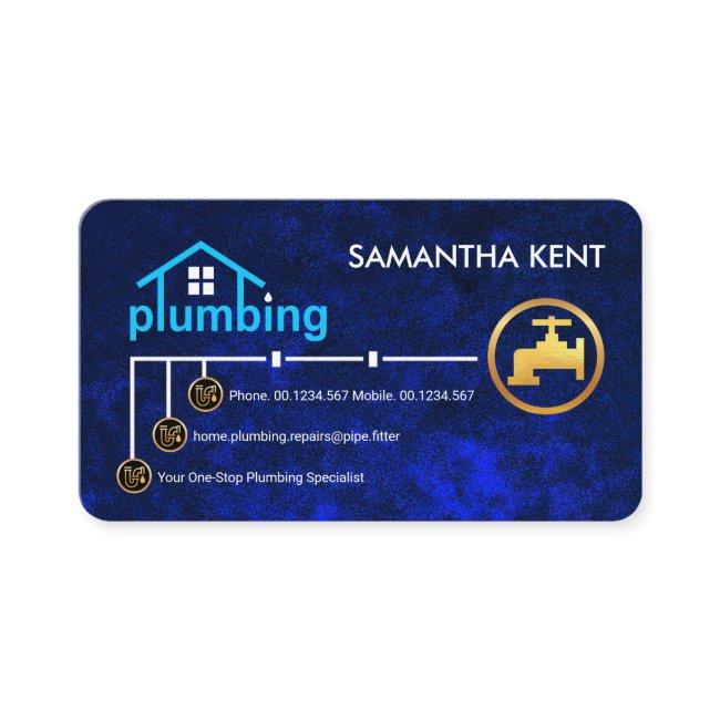 Blue Water Pipe Line Plumbing