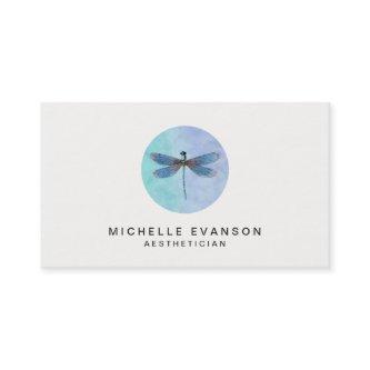 Blue Watercolor Dragonfly Elegant Logo