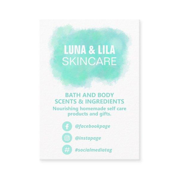 Blue Watercolor Product Ingredient List