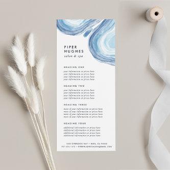 Blue Wave Geode | Services or Price List Rack Card