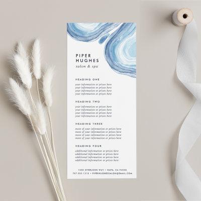 Blue Wave Geode | Services or Price List Rack Card