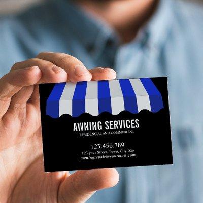 Blue White Awning Services Cleaning Professional