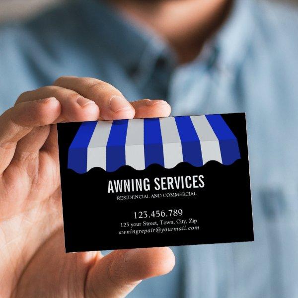 Blue White Awning Services Cleaning Professional