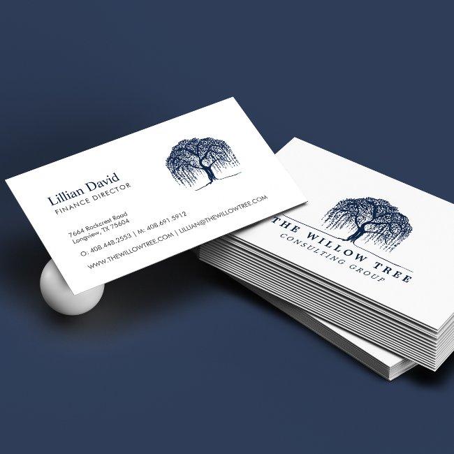 Blue Willow Tree Logo