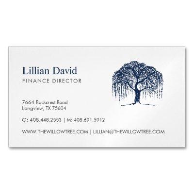 Blue Willow Tree Logo  Magnet