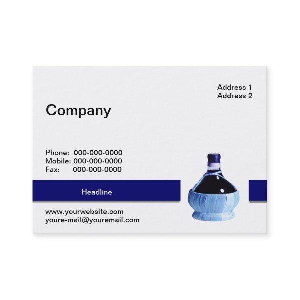 Blue Wine Bottle