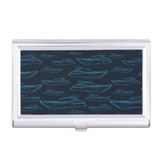 Blue Yacht Pattern Case For