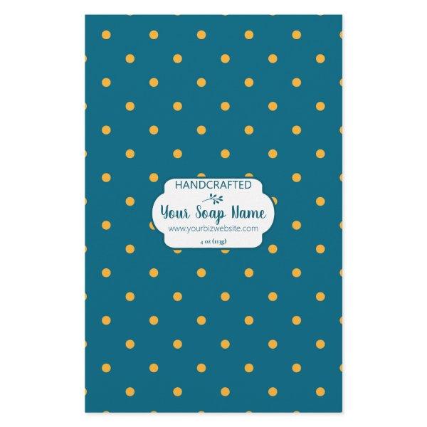 Blue & Yellow Dot Soap Wrap Paper