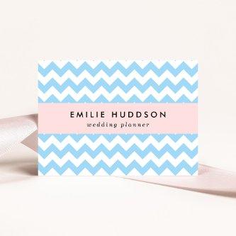 Blue Zigzag, Blue Chevron, Geometric Pattern