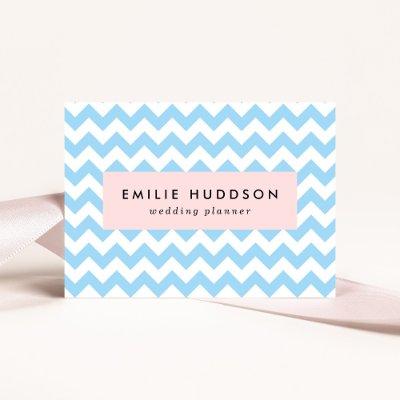 Blue Zigzag, Blue Chevron, Geometric Pattern
