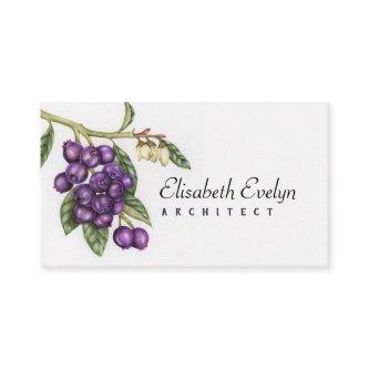Blueberry Fruit Art Vintage