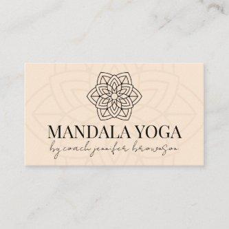 Blush Beige Spiritual Yoga Mandala