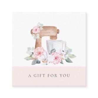 Blush Cake Mixer Catering Floral Gift Certificate