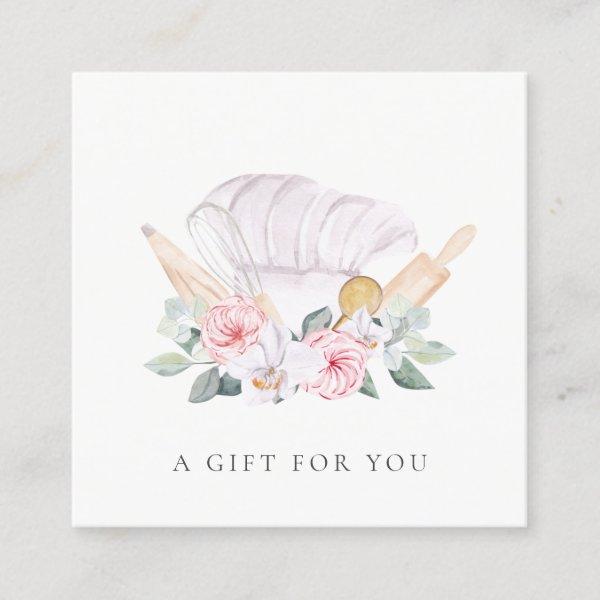 Blush Chef Hat Catering Floral Gift Certificate