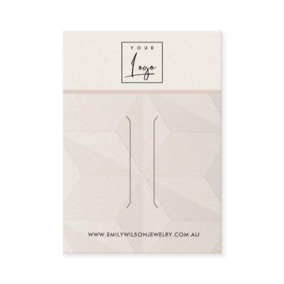 BLUSH DIAMOND TEXTURE HAIR CLIP DISPLAY CARD