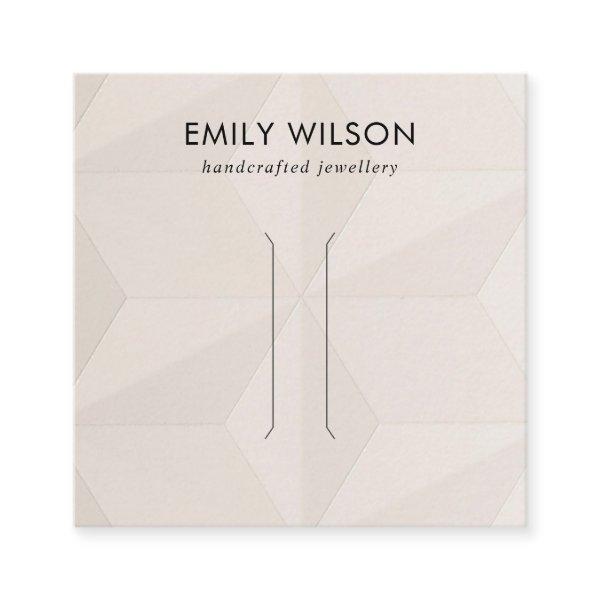 BLUSH DIAMOND TEXTURE HAIR CLIP DISPLAY CARD