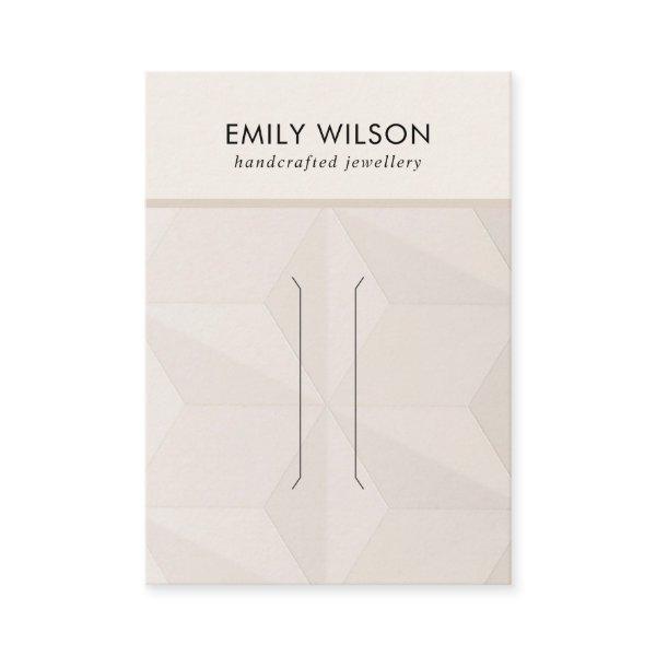BLUSH DIAMOND TEXTURE HAIR CLIP DISPLAY CARD