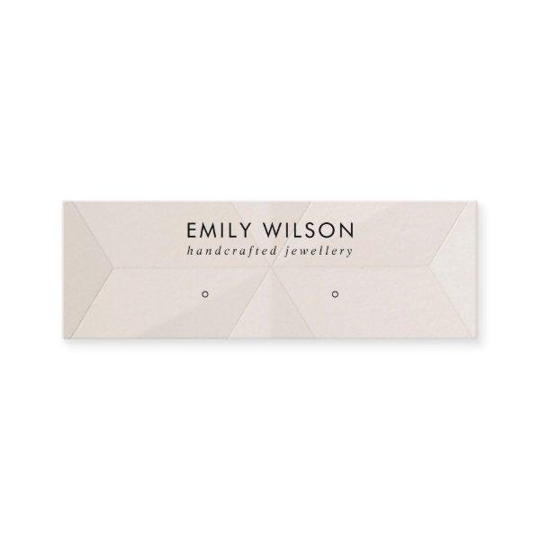 BLUSH DIAMOND TEXTURE STUD EARRING DISPLAY CARD