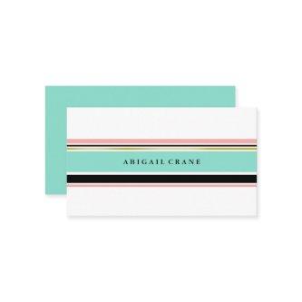 Blush & Mint Stripes Elegant