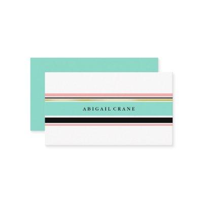 Blush & Mint Stripes Elegant