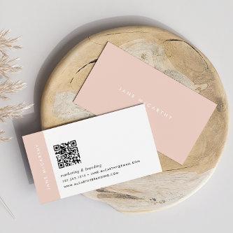Blush | Modern Minimalist QR Code
