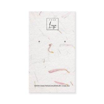 BLUSH PETAL HANDMADE PAPER  STUD EARRING DISPLAY