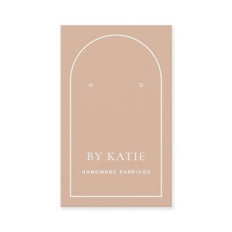 Blush Pink Arch Business Earring Display Card