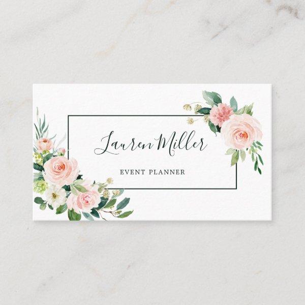 Blush Pink Bloom Watercolor Floral