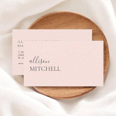 Blush Pink Calligraphy Elegant Girly