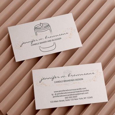 Blush Pink elegant simple soy candle