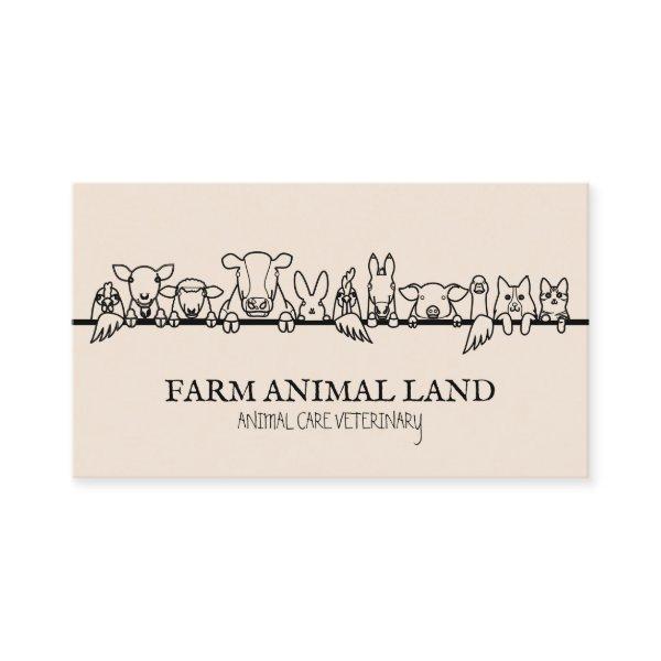 Blush Pink Farm Animal Watch Veterinary