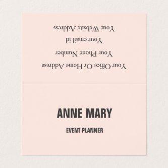 Blush Pink Grey Modern Bold Bright Classy Elegant