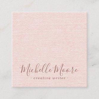Blush pink linen minimalist elegant professional square