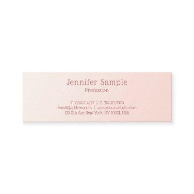 Blush Pink Modern Simple Design Elegant Template Mini
