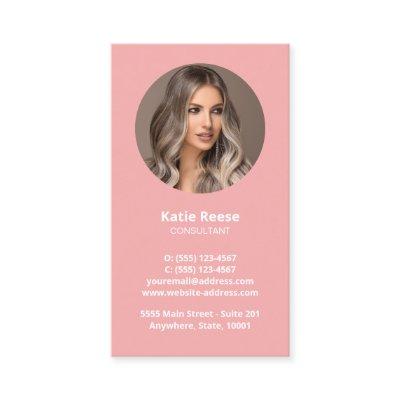 Blush Pink Professional Photo Social Media QR Code