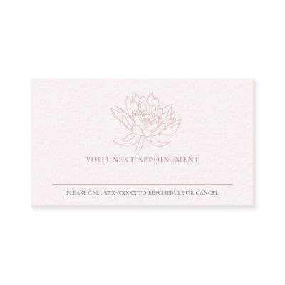 BLUSH PINK ROSE GOLD LOTUS FLORAL APPOINTMENT