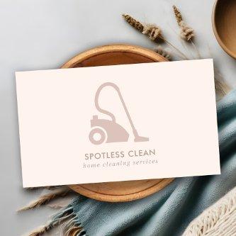 BLUSH PINK SIMPLE VACUUM CLEANER CLEANING SERVICE