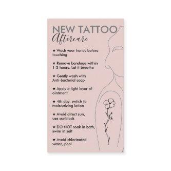 Blush Pink Take Care of New Tattoo Aftercare