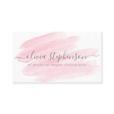 Blush Pink Watercolor Swash