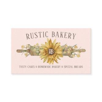 Blush Pink Wood Rolling Pin Sunflower Bakery