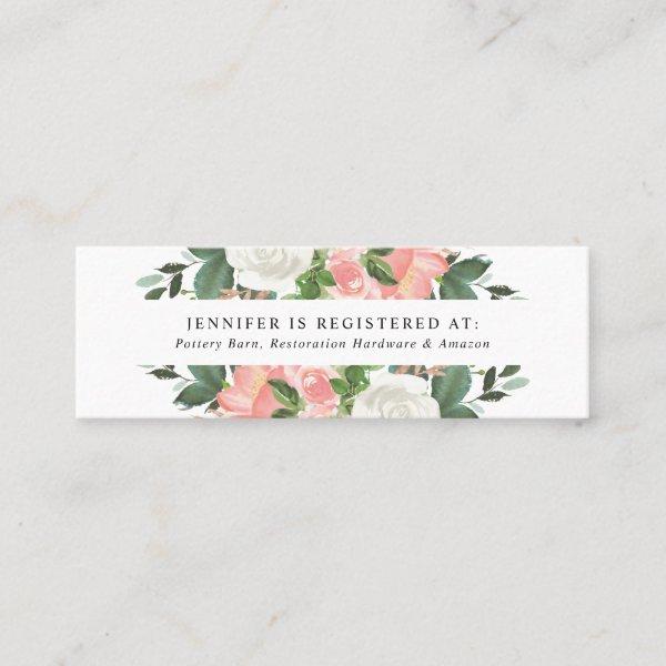 Blush Spring Floral | Bridal Registry Cards