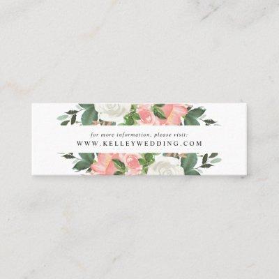 Blush Spring Floral | Wedding Website Cards